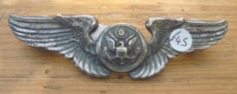 USA. WW2 USAAF PILOT WINGS