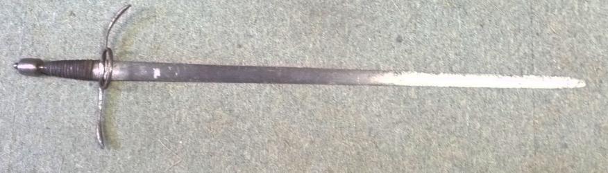 GERMAN 2 HANDED SWORD. Victorian period copy.